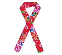 SLXLYH Turban délicat à fleurs du nord-est pour filles qui prennent des photos - Bandeau ethnique pour femme - Accessoire de cheveux de voyage (bandeau rouge)