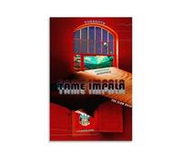 SLYASZX Currents-Tame Impala Poster sur toile Peinture à l'huile Décoration Art Poster Peinture à Suspendre Maison Salon Chambre Salle à manger Mur Sans cadre 60 x 90 cm