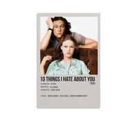 SLYASZX Poster 10 Things I Hate About You sur toile, peinture à l'huile décorative, affiche d'art à suspendre, pour la maison, le salon, la chambre à coucher, la salle à manger, sans cadre, 20 x 30 cm