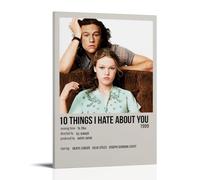 SLYASZX Poster 10 Things I Hate About You sur toile, peinture à l'huile, peinture décorative à suspendre, pour la maison, le salon, la chambre à coucher, la salle à manger, cadre mural, style 20 x 30