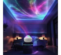 SLYHHZHMY Lumière Ondulée Lumière D'aurora Lumière D'ombre 6 Couleurs Veilleuse De Fête Pour La Décoration De La Maison (Aurore blanche)