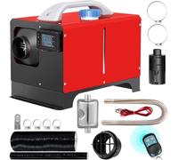 SM® - 12V Chauffage autonome Diesel Carburant pour voiture, 5 KW Diesel Chauffage autonome Air Diesel - Air Chauffage Diesel pour voiture RV Camion Camping-car Bus, Télécommande, Interrupteur LCD roug