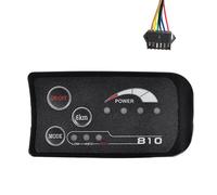 SM 6PIN S810 E-Bike LED Affichage Compteur 36V IP65 UART Protocole pour VéLo ÉLectrique Compteur de VéLo ÉLectrique