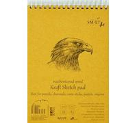 SM.LT Bloc à dessin Kraft spirale A5 composé de 60 feuilles 90 g/m² 5EB-60TS/KRAFT