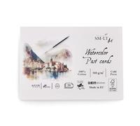 SM.LT Bloc de cartes aquarelle avec papier blanc 300 g/m², composé de 20 feuilles PC-20(300)/FSC