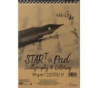 SM.LT Bloc spirale pour calligraphie et lettrage Format A5 composé de 30 feuilles 90 g/m²