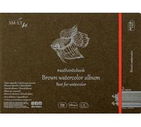 SM-LT Carnet- Aquarelle Brun - 24,5x17,6cm - 12 feuilles - 280 gsm SM58902