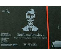 SM-LT Carnet- Dessin - Noir - 24,5x17,6cm - 18 feuilles - 165 gsm
