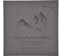 SM-LT Livre de dessin carré 180° - Calligraphie & Lettering - 14x14 cm - 48 feuilles - 100 gsm
