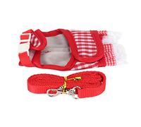 SM Pet Vest Leash Walking Vest SM Pet Vest Le Dentelle Hem Mignon Hook Respirant et Design Harn Le pour la Haie Ferret M Breathable SM Le Polyester fabriqué A et pour Soft Fraplin (S) (M) (L)