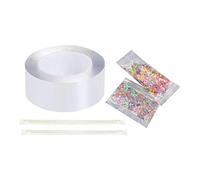 SM SunniMix 1 Pcs Sticky Ball Tape Wire Drawing Ball Blow Bubbles Anti-stress Creative Décompression Jouets Imperméable Et Durable - 2mmx3cmx1m