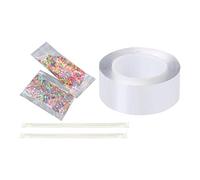 SM SunniMix 1 Pcs Sticky Ball Tape Wire Drawing Ball Blow Bubbles Tape - 1mmx3cmx2m, Double Face, Durable, Imperméable