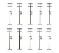 SM SunniMix 10x Modèle De Poteau De Ligne électrique en Plastique pour Train Scenery 1: 100 Ho TT Scale - 8cm