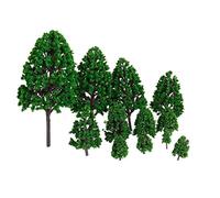 SM SunniMix 12 Pièces Train Paysage Modèle Arbres Plastique 1/50 Modèle Architecture Diorama
