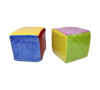 SM SunniMix 2 pièces Jouant aux dés de Jeu avec Poches activités d'apprentissage Personnalisables et Cartes Ensemble de dés d'apprentissage de dés