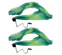 SM SunniMix 2X 50D Imitation Silk Poi Veil Ball Throw Chaîne Réglable, 5