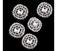 SM SunniMix 5 pcs Boutons à Coudre Boutons Ronde en Strass Décoration pour Coudre Craft Vêtements