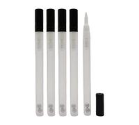 SM SunniMix 5 Pcs en Plastique Transparent Remplissable Vide Stylo de Peinture Shell Tube Blanc 0.7mm Étudiants Artistes Marqueur pour Dessin