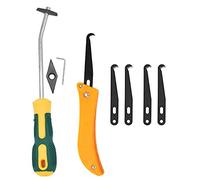 SM SunniMix 8 Pcs Kit Calfeutrage Joint, Enleve Joint, Sol Mur Couture Ciment Outil De Carrelage Joint De Grattoir Calfeutrage Outil De Suppression pour Coutures Et Coin Ciment