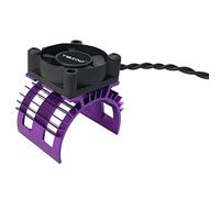 SM SunniMix Alliage Dissipateur de Chaleur Modèle en Métal DIY Brushless Ventilateur de Refroidissement Accessoires Radiateur pour Wltoys 144001 124018 124019 - Violet