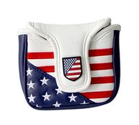 SM SunniMix Capuchon Fer Para Golf,Housse pour Putter Maillet,Motif Drapeau USA pour Plupart des Putters Para Golf 15x12cm