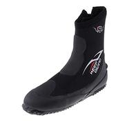 SM SunniMix Chaussures d'eau Hommes/Femmes 5mm Neoprene Bottes Chaussettes De Plongée Anti-dérapantes pour Le Surf, Le Kayak, La Plage, Les Sports Nautiques - C - Noir, 3XL (47-48)