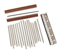 SM SunniMix Clés En Acier Avec Pont De Selle Pour Kit De Bricolage Kalimba Mbira, 17 Clés