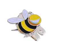 SM SunniMix Clip de Chapeau Para Golf avec Accessoire Para Golf de Marque de Balle, Petite Abeille, 2 x 2.5cm