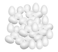 SM SunniMix Décorations De Pâques, Faux Oeufs De Poule, 100 Pièces Oeufs De Pâques Modélisation Polystyrène Bricolage Artisanat Ornements Suspendus pour Cuisine Décor De Jardin d'enfants - 50mm