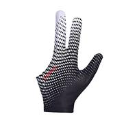 SM SunniMix Gants de Billard Portables Femmes Hommes Main Gauche/Droite antidérapant Universel Ouvert 3 Doigts Montre Gants tireurs Queue de Billard Kit de - Noir Blanc