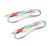 SM SunniMix Lacets de Patins à roulettes, Remplacement de Lacets de Chaussure pour Le Hockey Skae, Cordes de Bottes de Patins à Glace, Accessoires de Patinage Pou, Arc en Ciel, 180x1cm