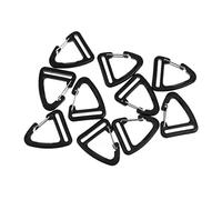 SM SunniMix (Lot) Clips de Mousqueton Triangle en Plastique Sac à Dos Cintre Boucle Mousqueton Crochet Porte-clés Porte-clés