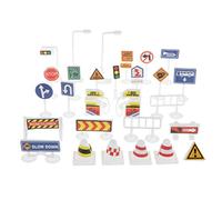 SM SunniMix Lot de 28pcs Panneau de Signalisation Jouet Cognitif Enfants/Bébés - Coloré - #1