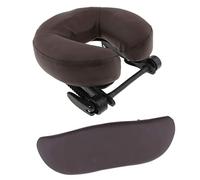SM SunniMix Pack de 3, Appui- Lit de Massage - Portable et Réglable et Repose-tête pour, Brun, 28cm