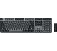 Sm3 Clavier Mécanique Avec 108 Touches, Bluetooth Et Batterie Rechargeable, Clavier Qwerty Us Anglais Avec Pavé Numérique, Rétroéclairage Led Blanc, Pour Mac Et Windows - Gris Foncé, Layout Us