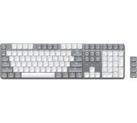 Sm3 Clavier Mécanique Avec 108 Touches, Bluetooth Et Batterie Rechargeable, Clavier Qwerty Us Avec Pavé Numérique, Rétroéclairage Led Blanc, Pour Mac Et Windows - Gris Clair, Layout Us