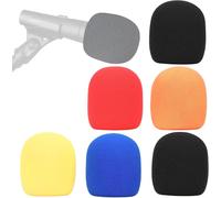 SM58 Bonnette Micro en Mousse - Microphone Pare-brise Mousse Professionel en Couleur pour Réduire Bruit pour Compatible avec Shure SM58 SM58-LC par (6 Pièces)