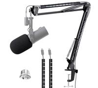 SM7B Bras Micro, Pied de Micro pour SM7B, Support Micro avec Bonnette en Mousse Anti-pop, Tube de Fixation Perche Micro SM7B Microphone Dynamique pour Streaming par YOUSHARES
