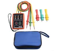 SM852B Testeur de séquence de phase, 60 V-600 V, 3 phases, détecteur de rotation avec buzzer, OpenPhaseChecker pour câblage de moteur industriel, portable, compteur de tension AC avec pince crocodile