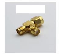 SMA 3 Way Splitter Connecteur Prise T-Type SMA Mâle à 2 Dual SMA Femelle Plaqué Or Coaxial RF Connecteur Adaptateur (Size : 5-9PCS)