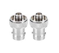 SMA Femme à BNC Female Converti Adaptateur, 2PCS SMA Femme en BNC Femed Antenne Connecteur pour la Radio Bidirectionnelle, Câbles Coaxiaux