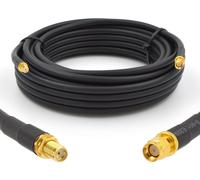 SMA mâle à SMA femelle Câble coaxial 20m - 50ohm 5D-FB Ø7.5mm Extension Câble d'antenne Ultra Low Loss - WiFi RF Antenne GSM 3G 4G LTE 5G Routeur Amplificateur de signal Lora Ham CB Radio