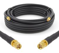 SMA mâle à SMA mâle Câble coaxial 50cm - 50ohm 5D-FB Ø7.5mm Extension Câble d'antenne Ultra Low Loss - WiFi RF Antenne GSM 3G 4G LTE 5G Routeur Amplificateur de signal Lora Ham CB Radio