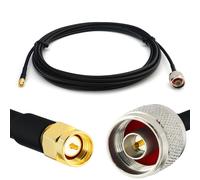 SMA Mâle vers N Mâle 4m RG58 Cable Coaxial - Câble d'extension exterieur à faible perte rallonge etanche - pour Routeur WIFI Radio Antenne LTE GSM Amplificateur 4G 5G 6G LTE Hotspot