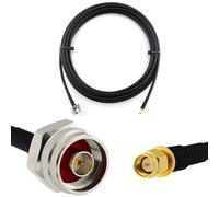 SMA mâle vers N mâle Hex 5m Cable Coaxial - câble d'extension HF240 (LMR 240 équivalent) rallonge etanche - pour Routeur WIFI Radio Antenne LTE Amplificateur GSM 4G 5G 6G LTE Hotspot