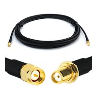 SMA Mâle vers SMA Femelle 5m RG58 Cable Coaxial - Câble d'extension exterieur à faible perte rallonge etanche - pour Routeur WIFI Radio Antenne LTE GSM Amplificateur 4G 5G 6G LTE Hotspot