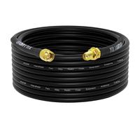 SMA RG58 Extension Cable 15M/49.21ft SMA Male to Female Low Coaxial Loss 50Ohm for Router 4G LTE Gateway Modem Ham Radio SDR USB Dongle Receiver