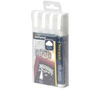 [SMA610-V4-WT] Securit Etui de 4 Marqueurs Craies Liquide Waterproof Pointe B...
