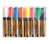 Securit Marqueurs à craie Illumigraph 15 mm – Lot de 8