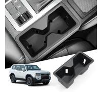SMABEE Insert de porte-gobelet pour console centrale pour Toyota Land Cruiser Prado 250 J250 LC250 2024 2025 Accessoires de tasse en TPE noir